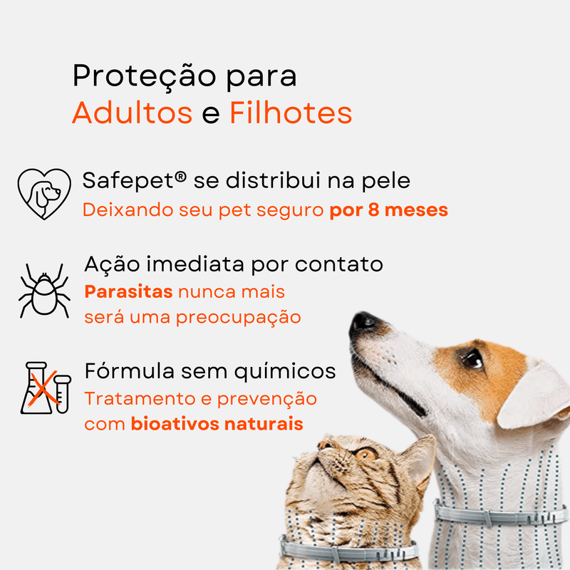 Colar Anti Pulgas e Carrapatos Original - 8 Meses de Proteção - youshop